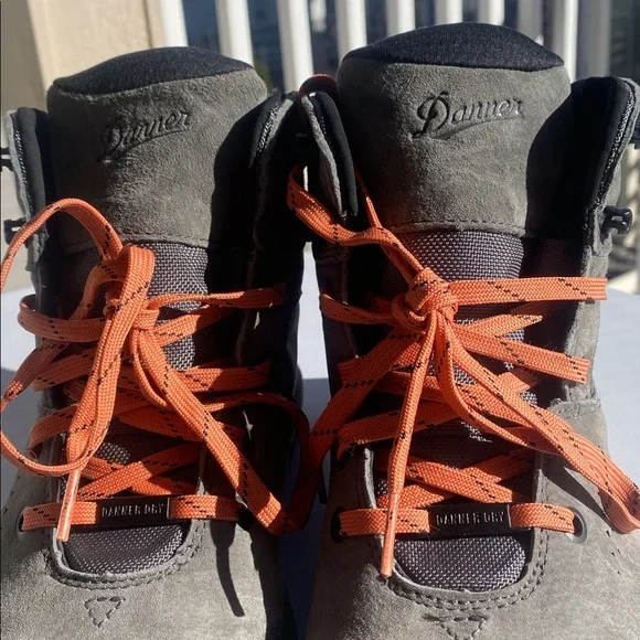 Danner Inquire Mid Waterproof Hiking Boots In Dark Grey/Salmon-Sz 8 - Picture 7 of 16